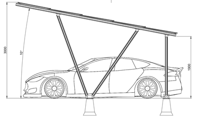 Zonnepanelen Carport - 2A-L